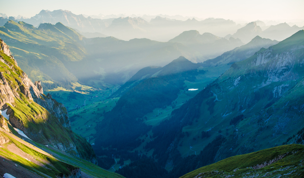 Красивые горы в Швейцарии