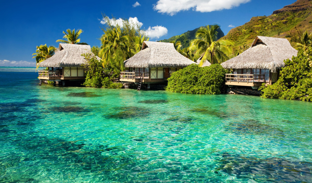 Дома на воде на острове Чанг, Таиланд