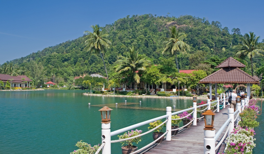 Причал на острове Чанг, Таиланд