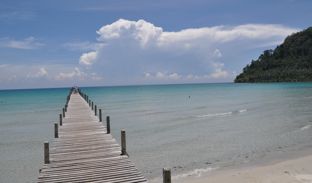 Морской пирс на острове Ко Куд, Таиланд