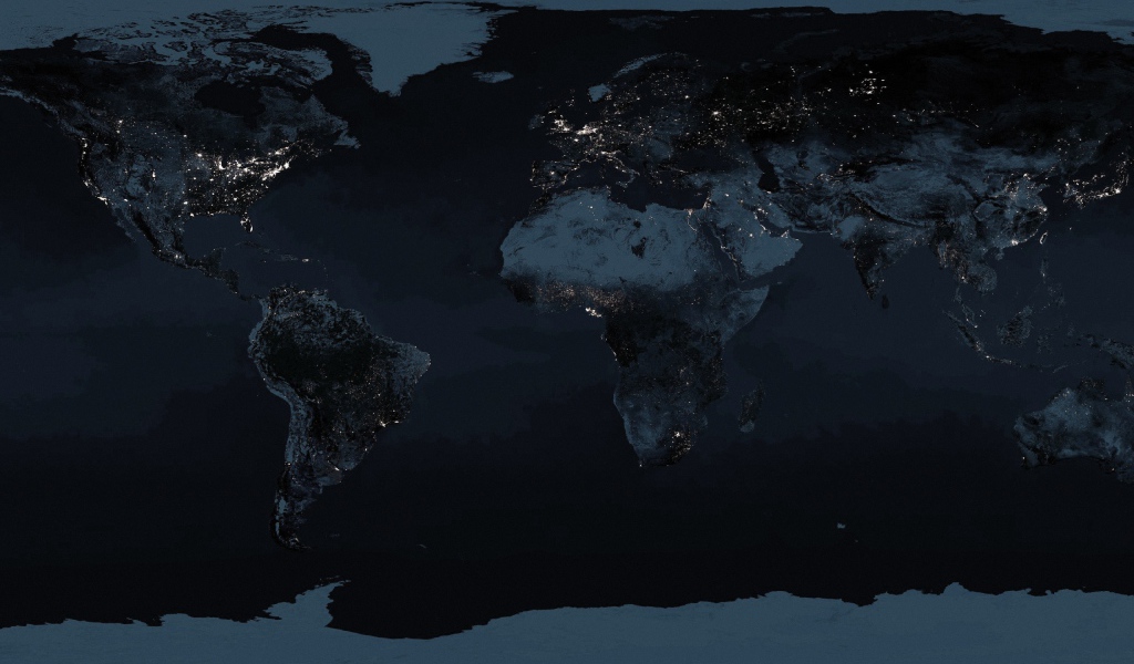 Ночная карта Мира