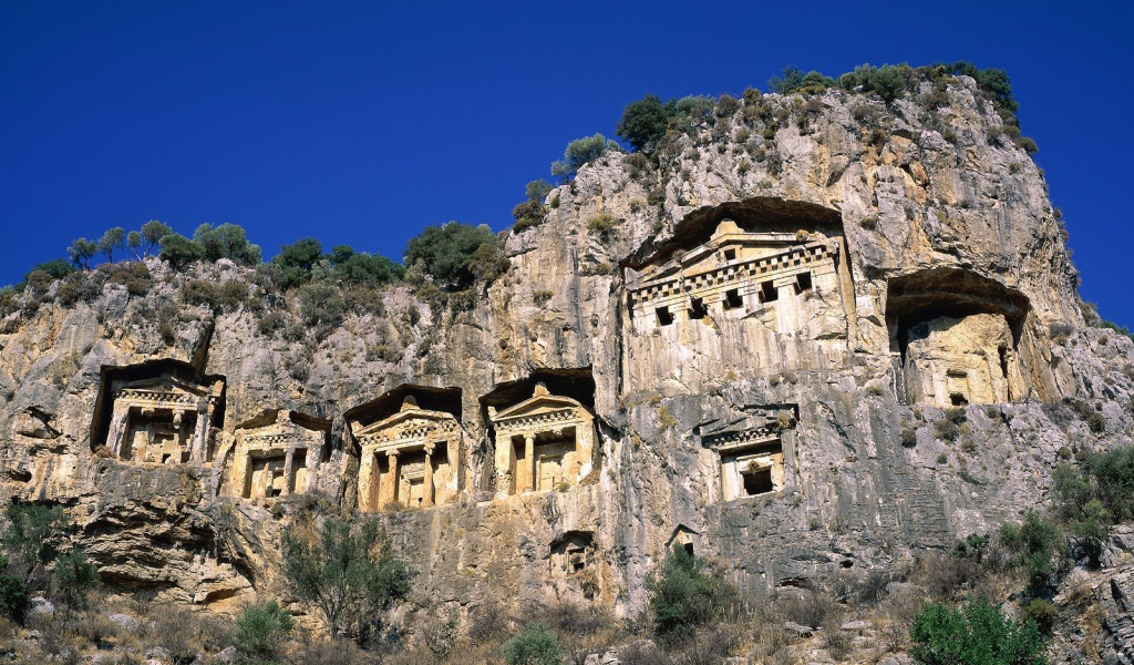 Древние здания в Мармарис, Турция
