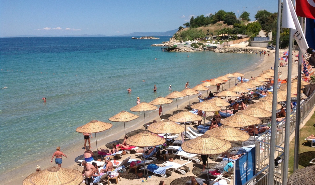 Пляж в Кушадасы, Турция