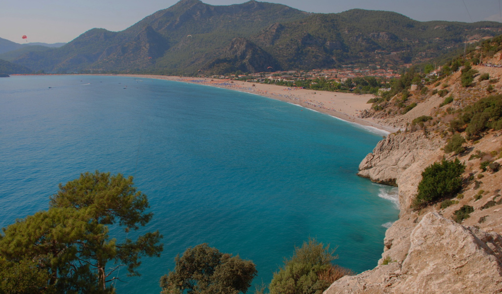 Бескрайний пляж Фетхие, Турция