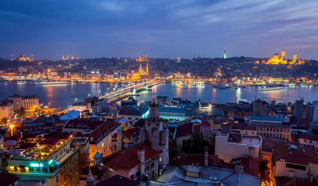 Вечерние огни Стамбула