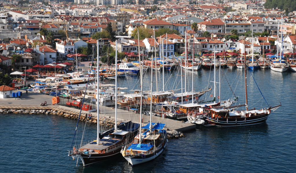 Гавань в Мармарис, Турция