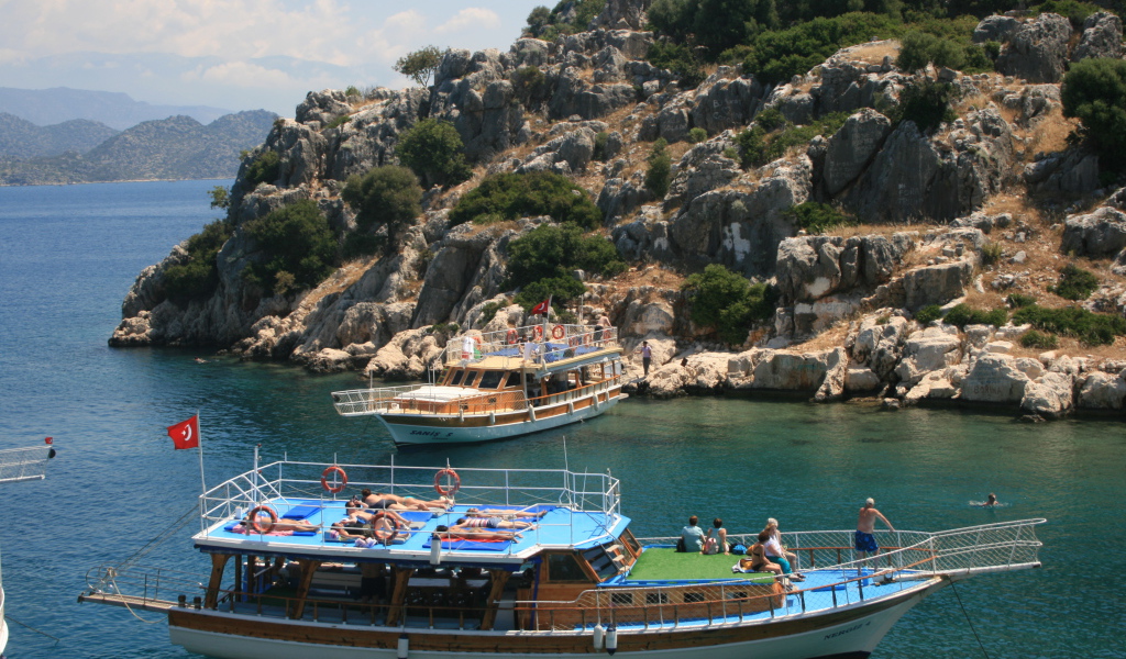 У побережья Фетхие, Турция