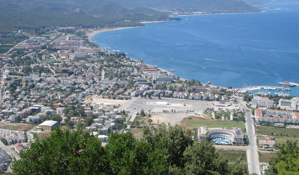 Панорама курорта Белек, Турция