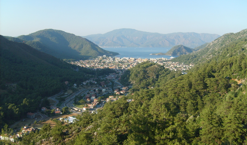 Панорамный вид на Мармарис, Турция