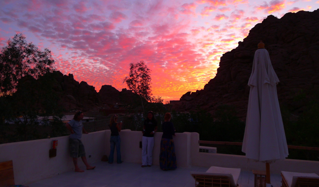 Закат солнца в Мерсине, Турция