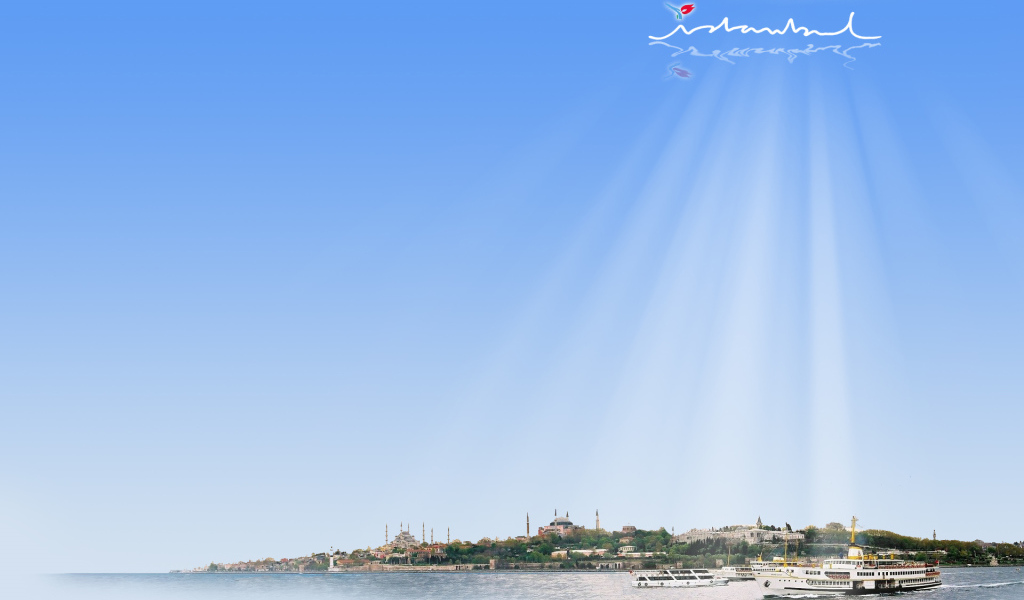 Лучи солнца над Стамбулом