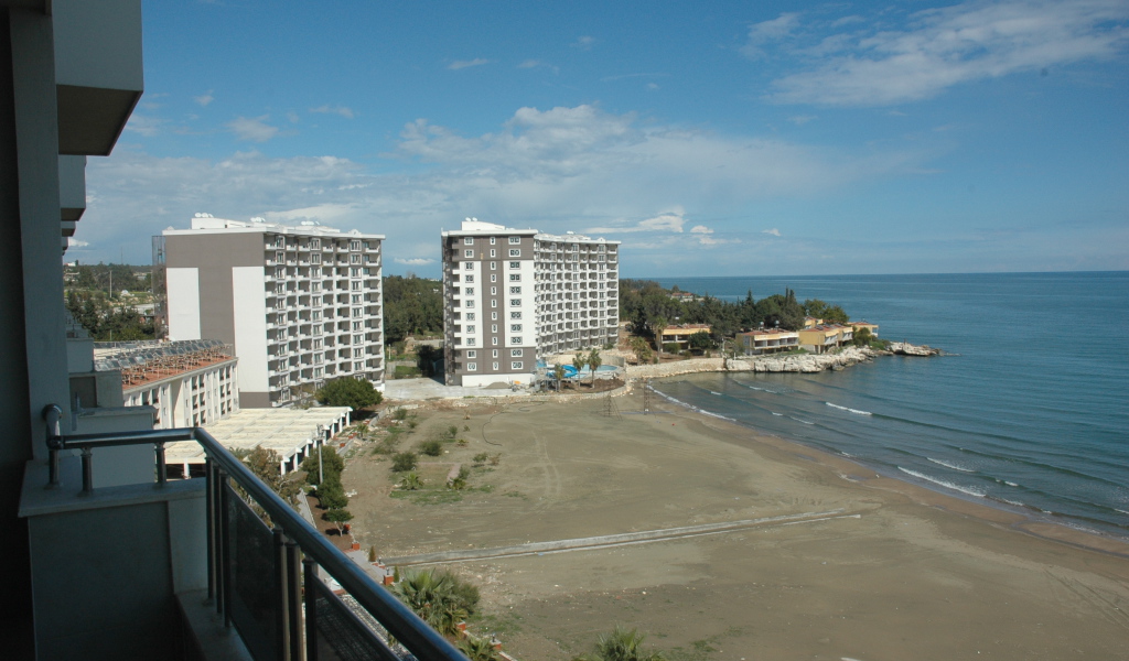 View from the balcony of the hotel in Mersin, Turkey