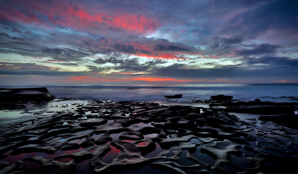 После заката в Сан-Диего, Калифорния, США