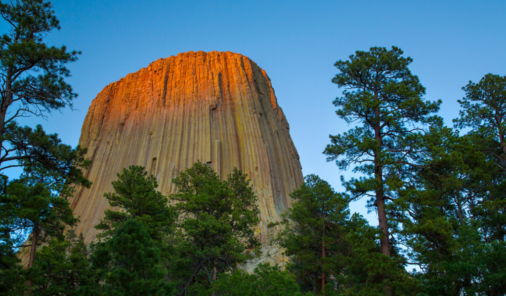 Башня Дьявола на северо-востоке Вайоминг, США