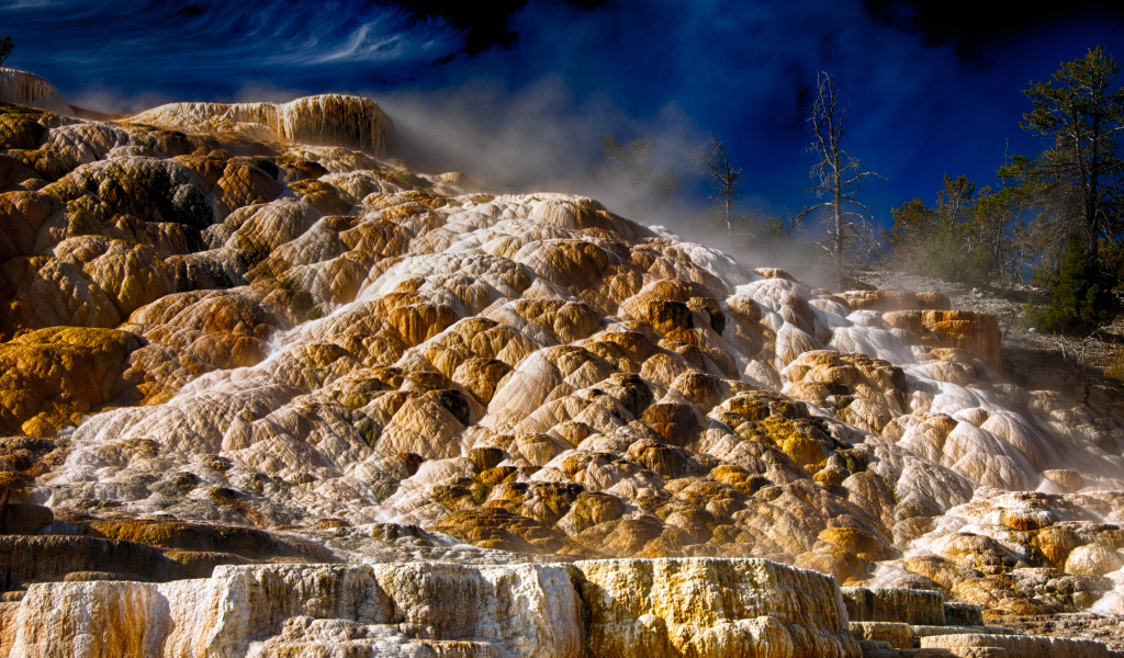 Мамонтовы горячие источники, США