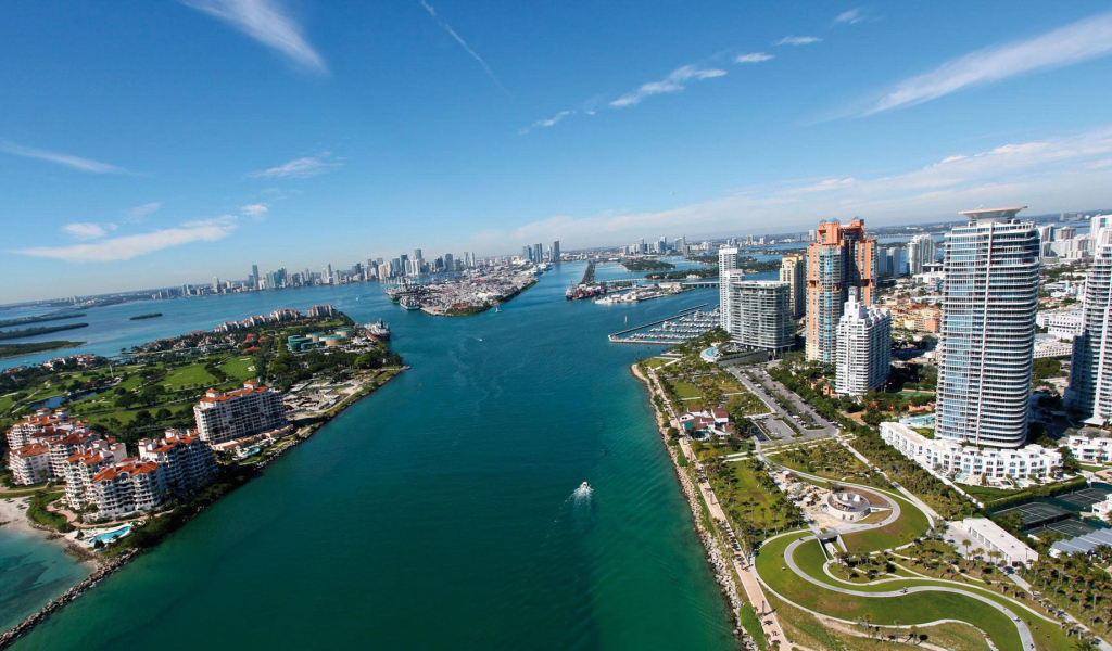 Панорама города Майами