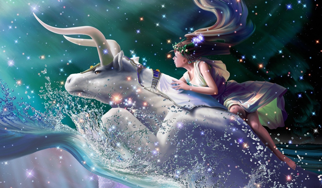 Девушка верхом на Тельце