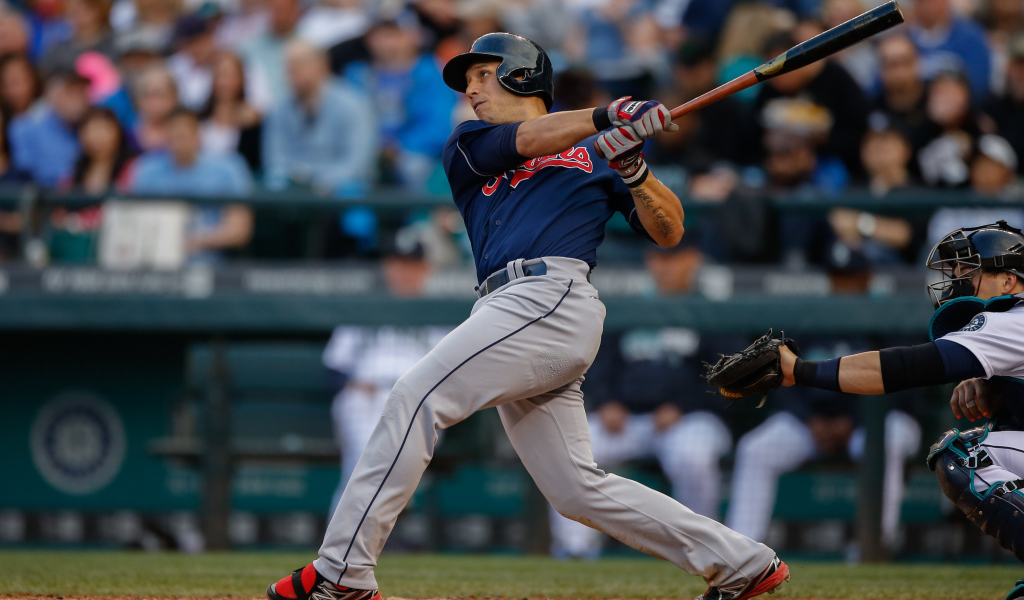 Асдрубал Кабрера отбивает мяч