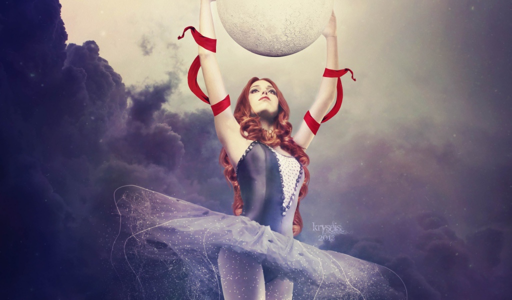 Балерина с планетой в руках