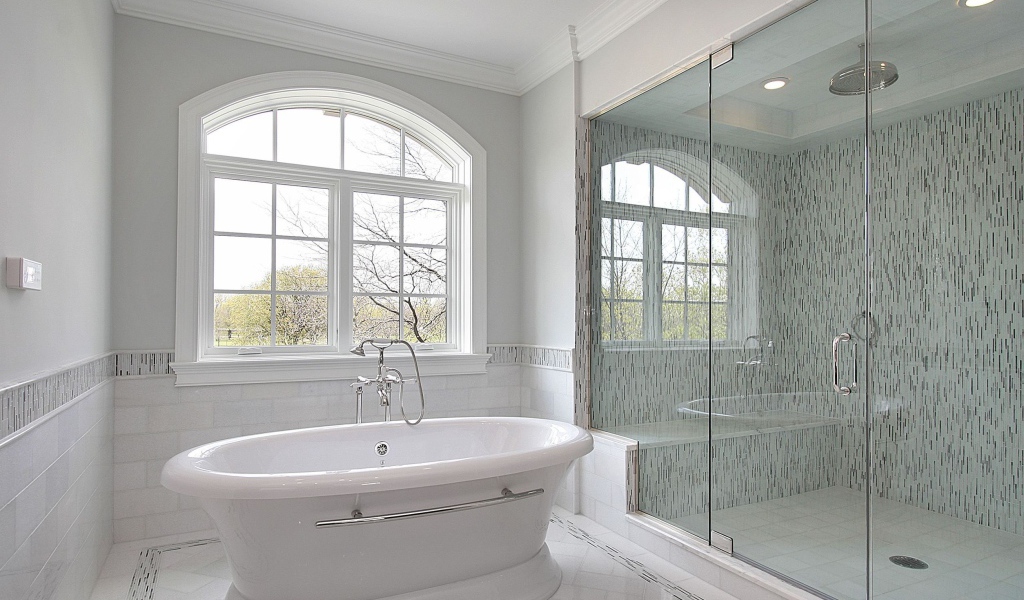 Ванная и просторный душ