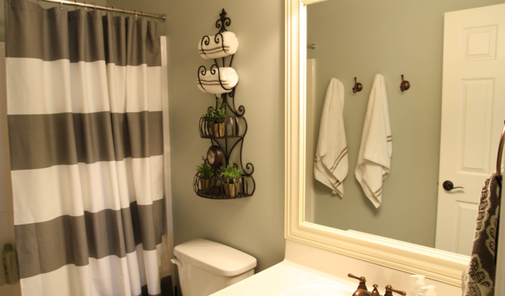 Ванная за занавеской