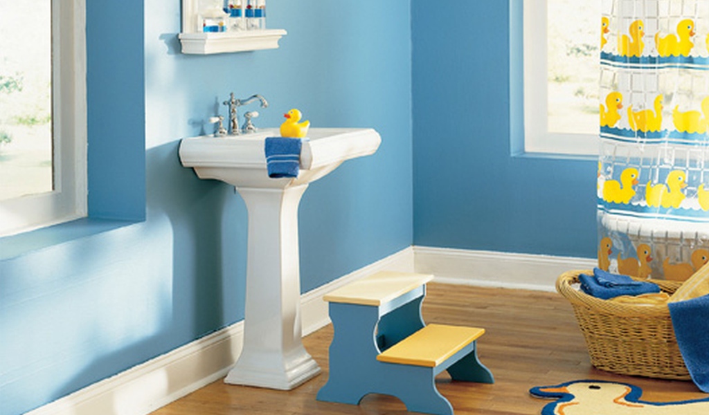 Оформление ванной для детей