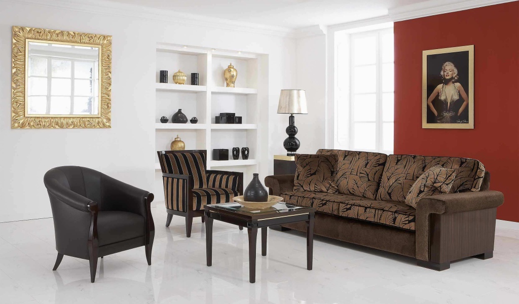 Красивое оформление гостиной