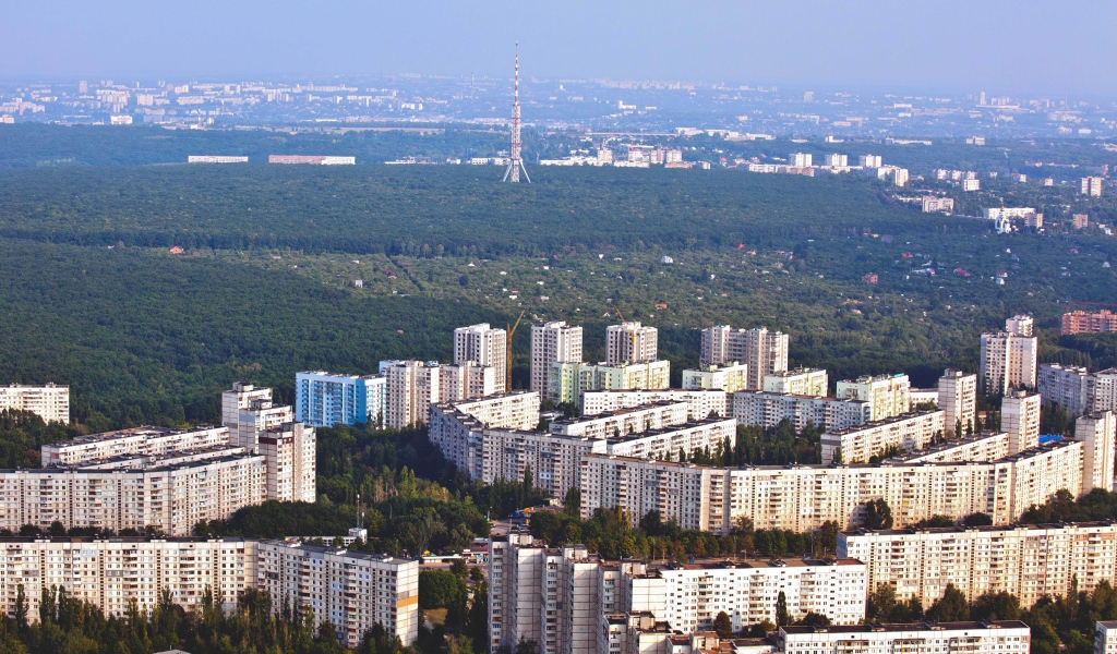 Красивый вид на Харьков