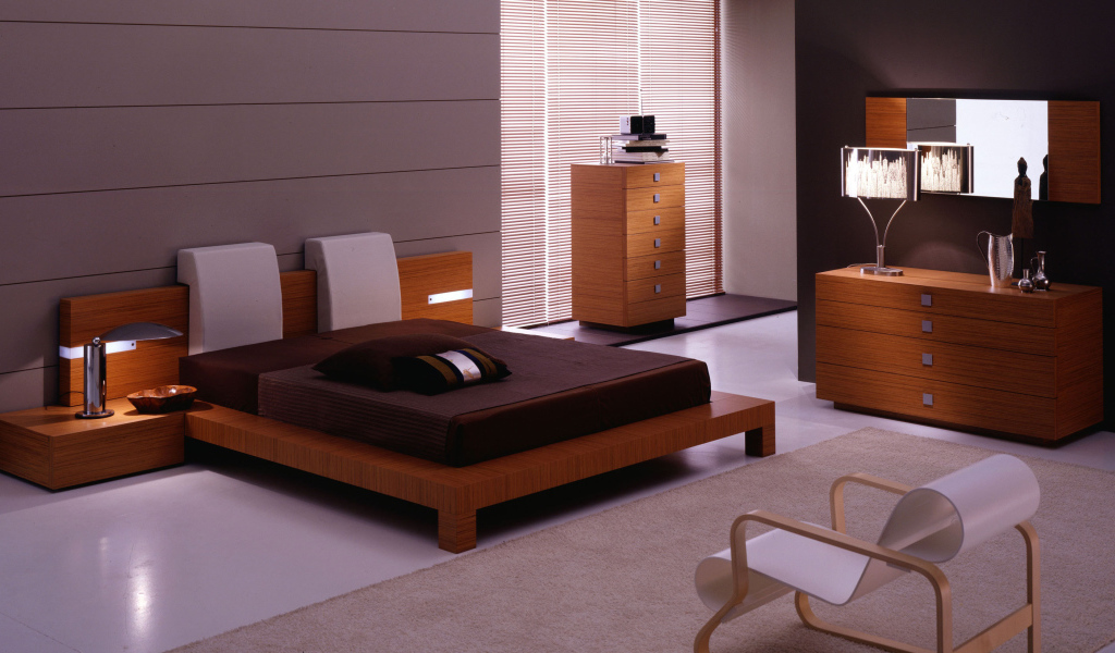 Спальня в сиреневых тонах