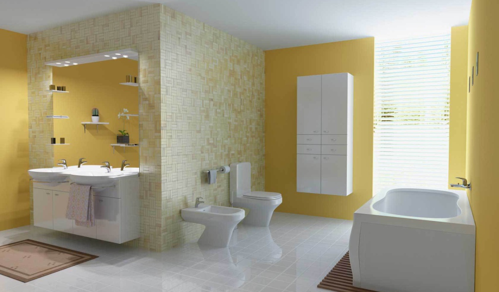 Кремовый цвет для ванной комнаты