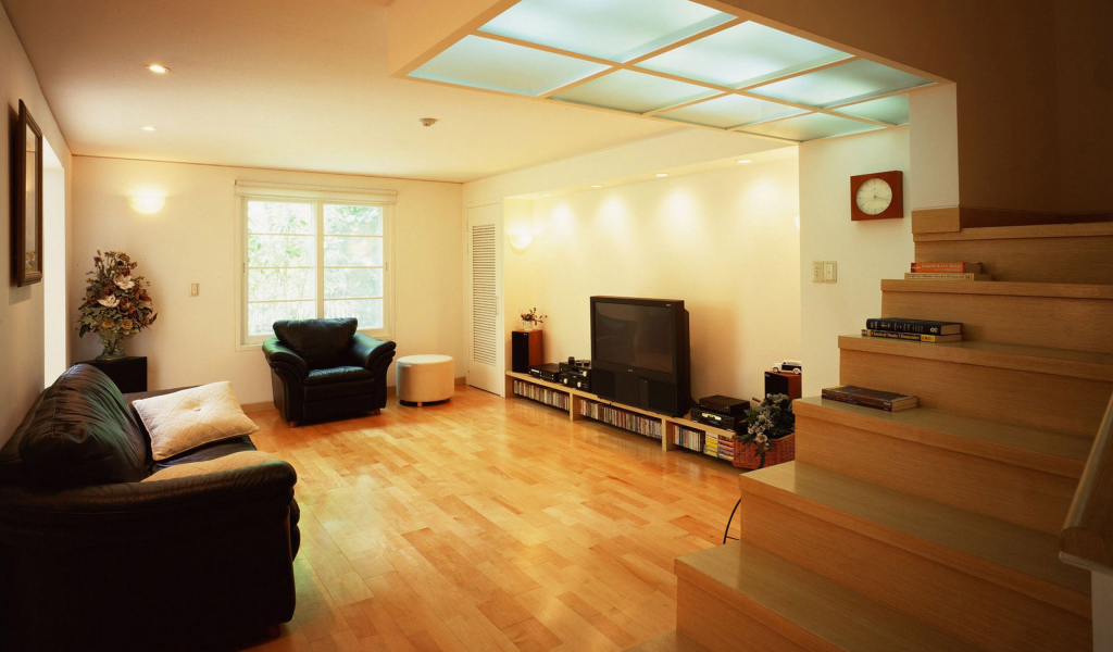 Кремовые тона в гостиной