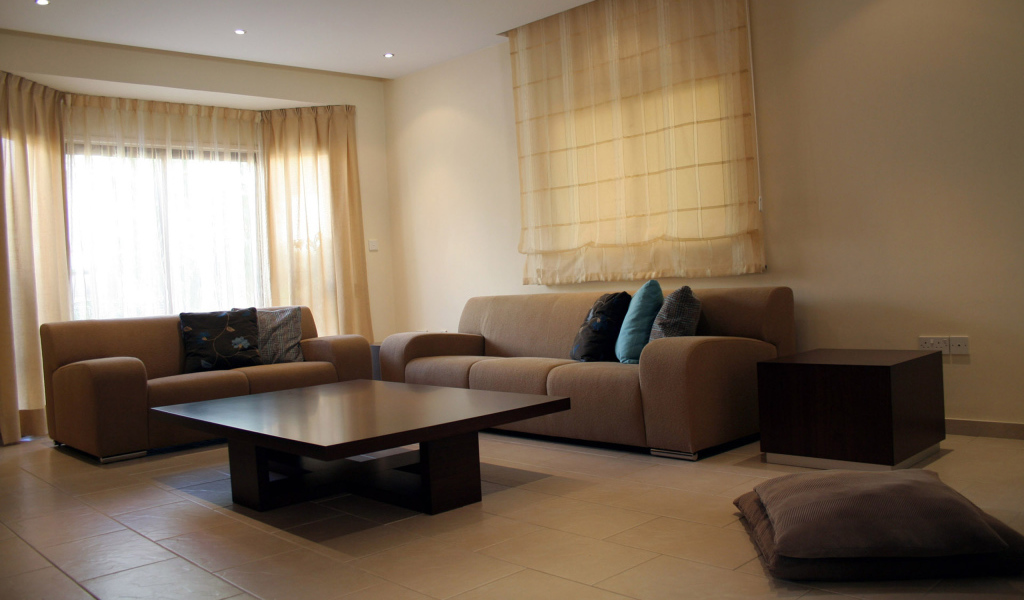 Приглушенный свет в гостиной