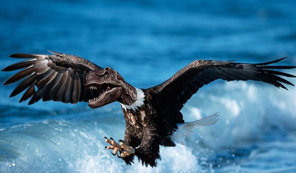 Дино орел в небе