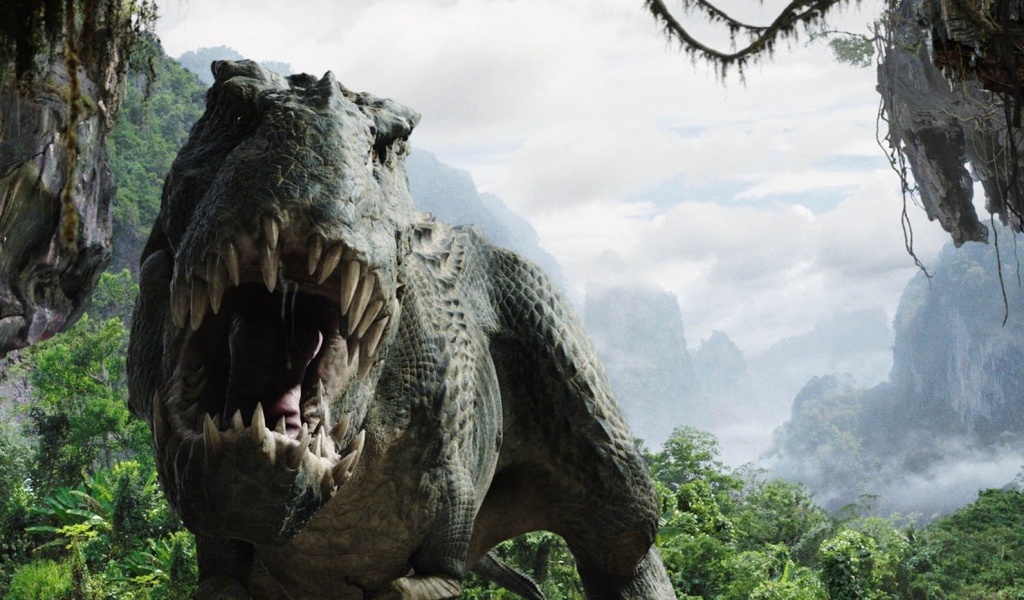 Динозавр в горах