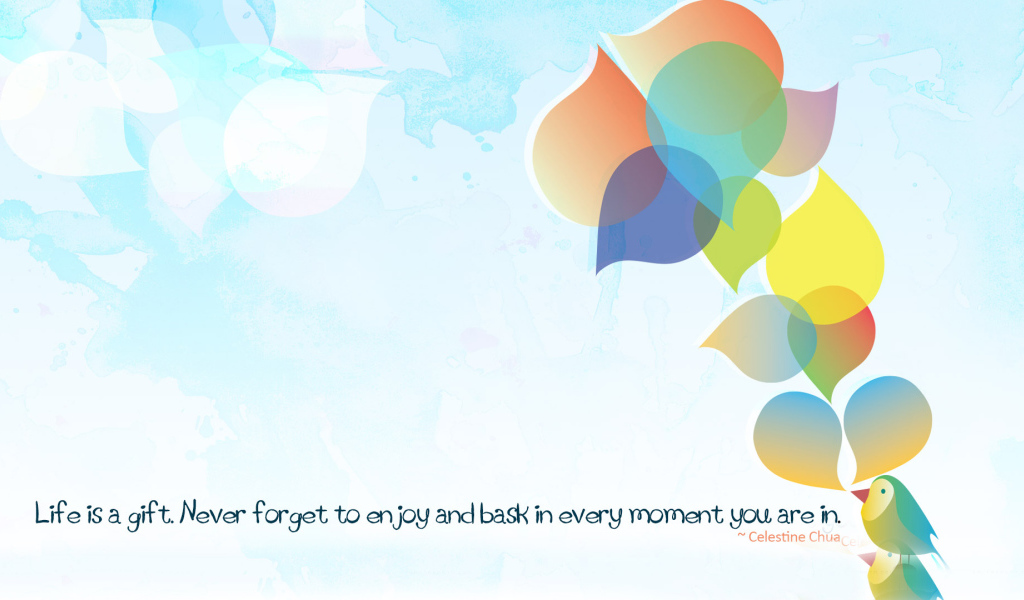 Наслаждайся каждым моментом жизни