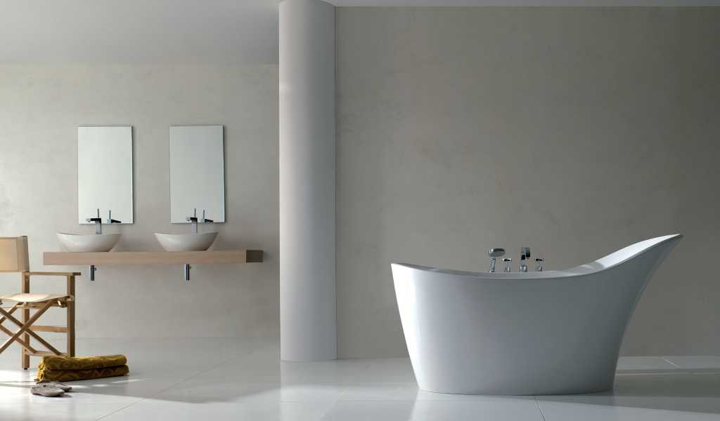 Модная дизайнерская ванная