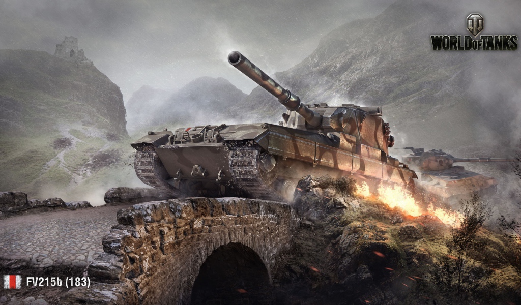 Танк Fv215b 183 в игре World of tanks