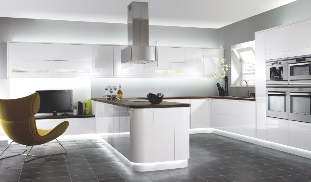  Интерьер Белая кухня