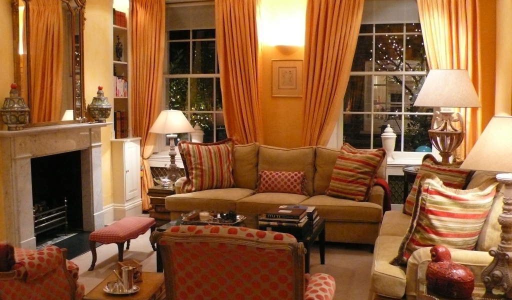 Гостиная в рождественский вечер