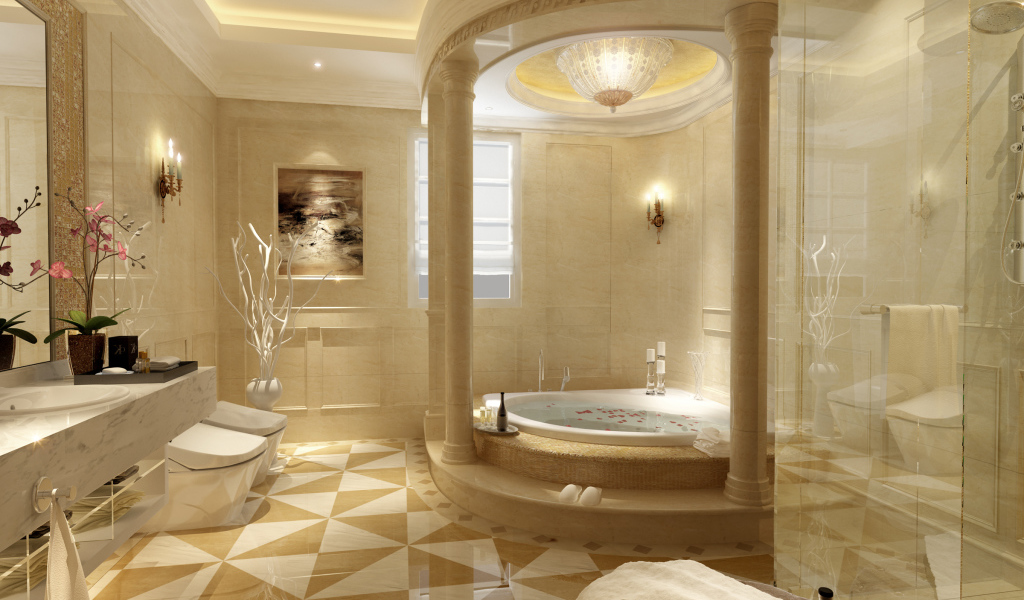 Роскошная ванная комната