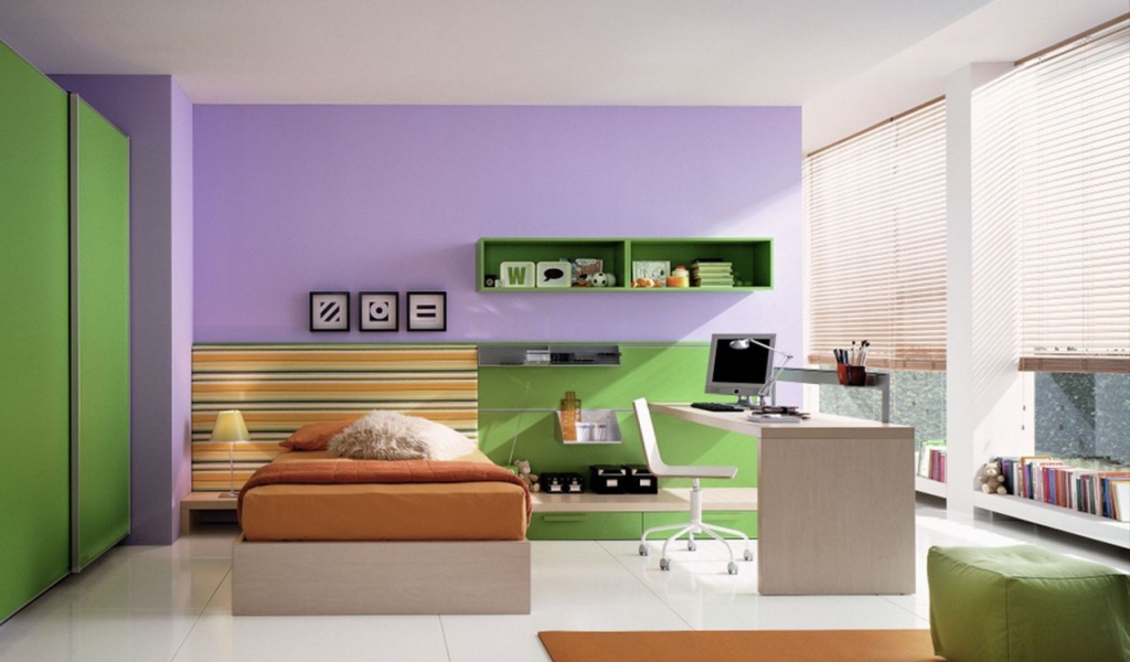 Умеренные тона в детской комнате