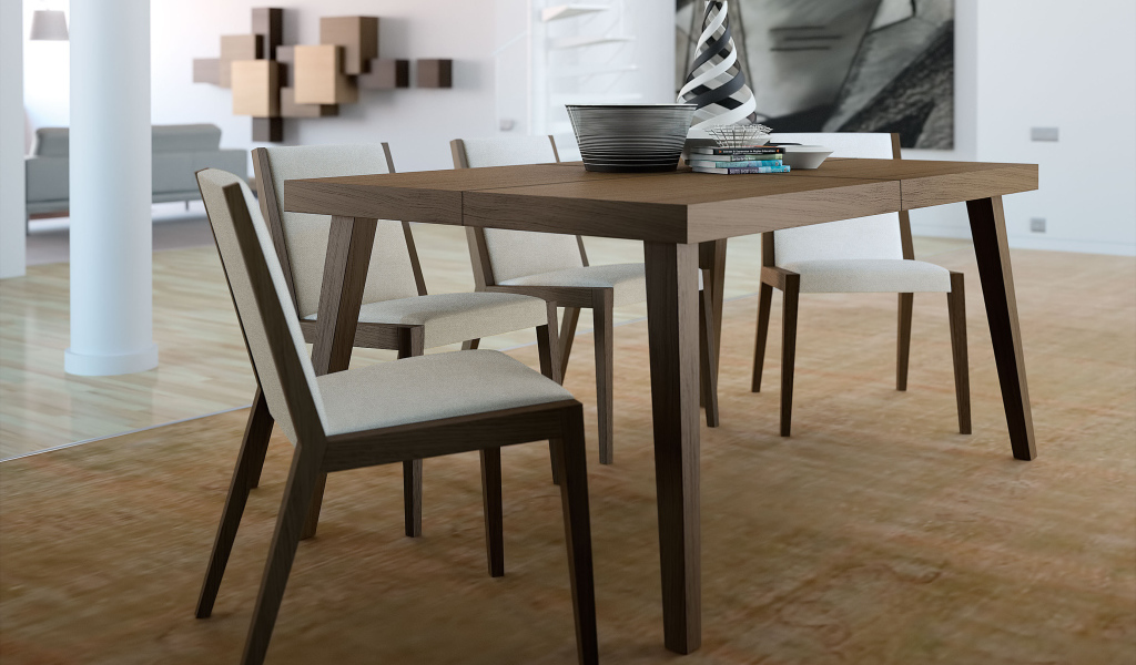 Аккуратная мебель в столовой