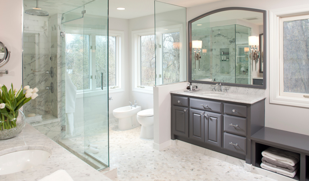 Приятный стиль оформления ванной