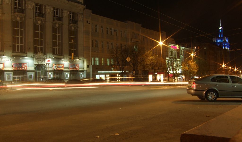 Ночное движение в Харькове