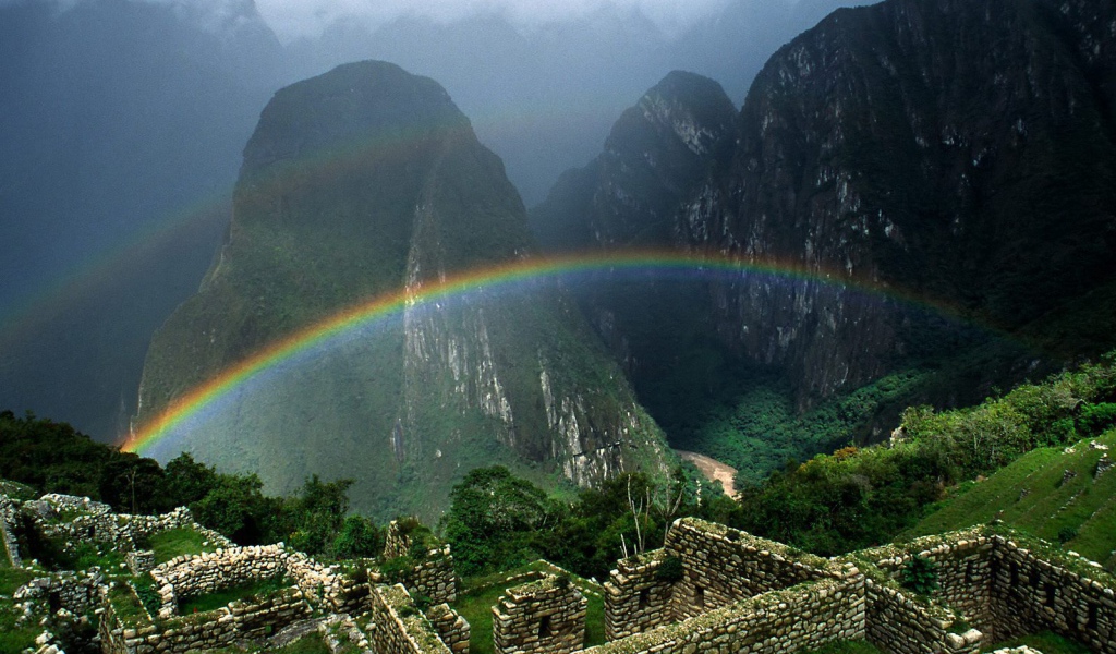 Rainbow in mountains of Panama