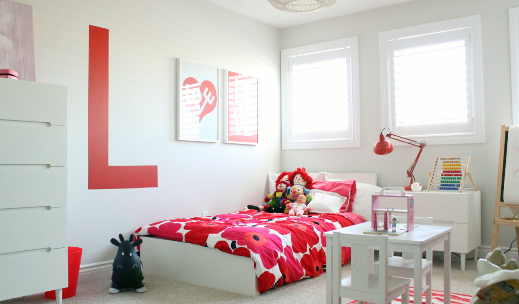 Красные тона в детской
