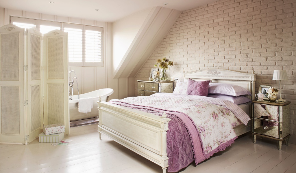 Ширма в спальне