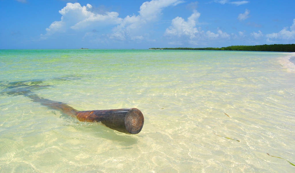 Мелководье на курорте Кайо Энсеначос, Куба