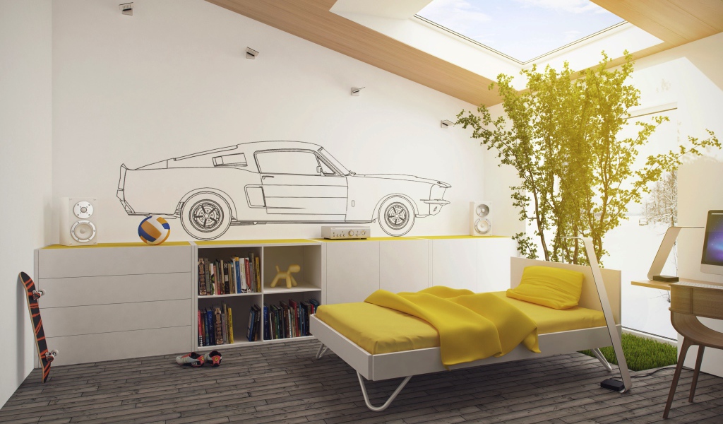 Окно в потолке детской