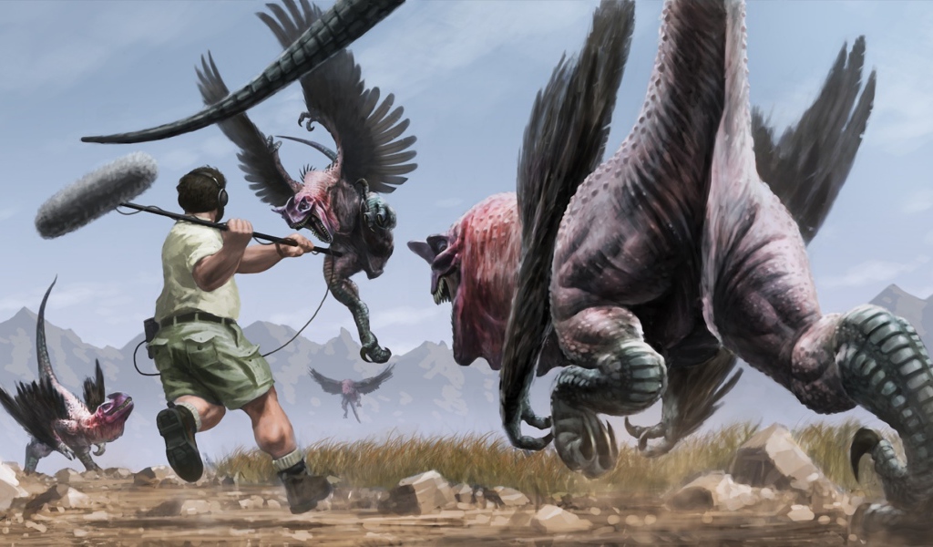 Звукооператор охотится за динозаврами